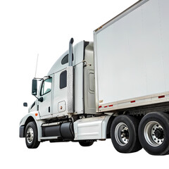 semi truck isolated