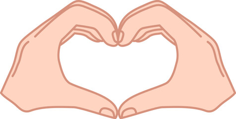 Fototapeta premium hands in heart shape