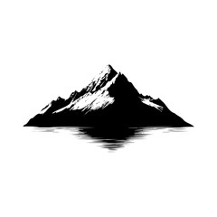 Mountain silhouette vector