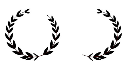 Laurel wreath icon, Laurel wreath vector, Laurel wreath illustration, Victory wreath, Wreath symbol, Classical wreath, Greek wreath, Roman wreath, Award wreath, Achievement icon, Wreath silhouette, Wr