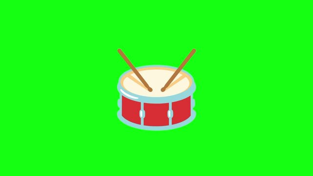 drumband on green screen