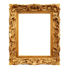 Baroque golden picture frame