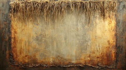 Abstract Gold Brown Grunge Texture Background