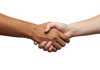 Two people giving a handshake against a PNG background showing agreement or unity, handshake, hands, agreement, cooperation, collaboration, teamwork, deal, success, greeting, partnership, business, 