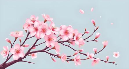 pink cherry blossom in spring