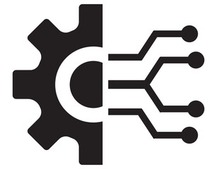 Industrial Transition Line Icon Design 