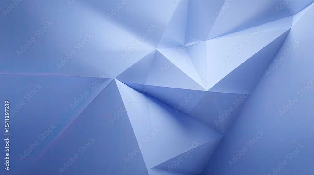 Aufkleber abstract blue geometric background with sharp angles and facets