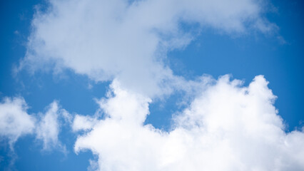 Blue Sky Soft Cloud Formation Peaceful Daylight Atmosphere Scenic Weather View Natural Background