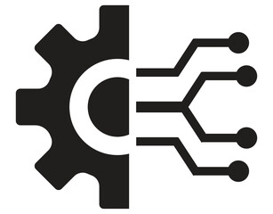 Industrial Transition Line Icon Design with vector