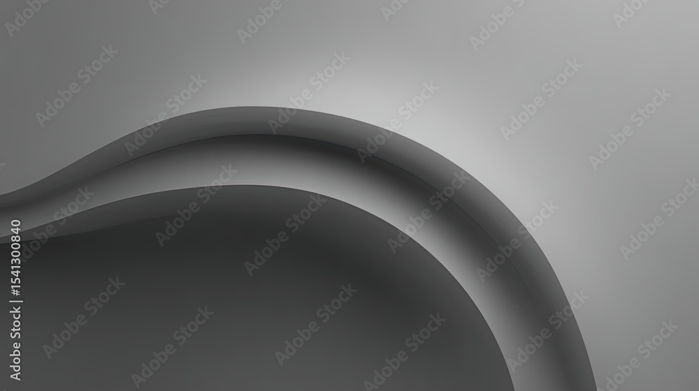 Poster elegant gray curves on smooth surface for abstract background design