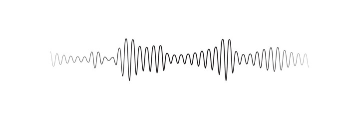 Sound wave audio vector radio player music track graphic voice background waveform 