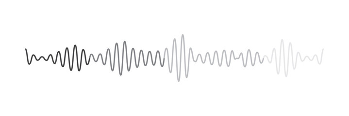 Sound wave audio vector radio player music track graphic voice background waveform 