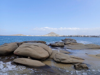 Greece  Naxos island sea view