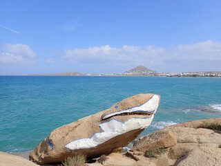 Greece  Naxos island sea view