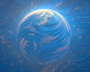 Abstract sphere, digital art