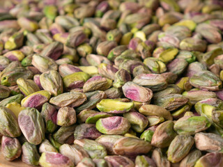 Pistachio nut cashew. Healthy snack high in dietary fiber.