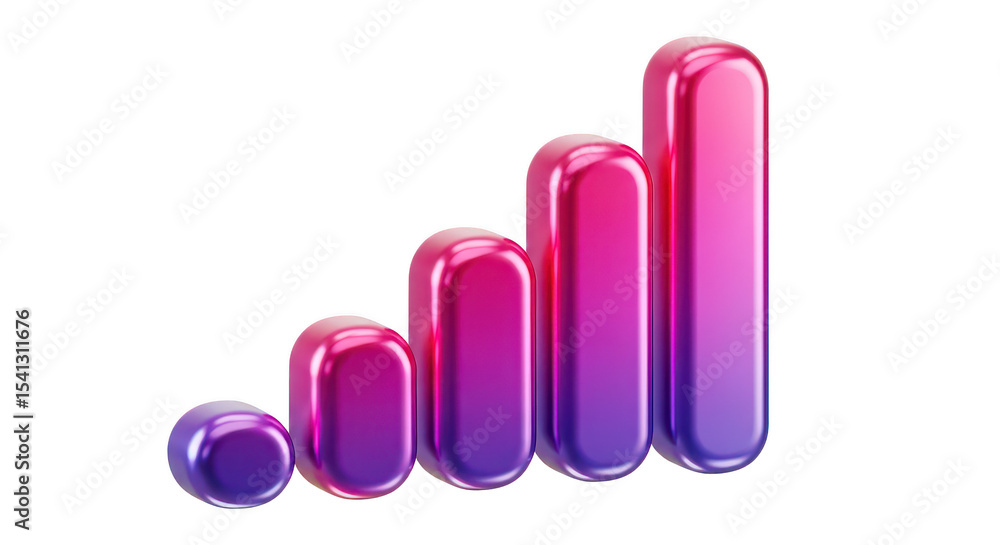 Poster abstract gradient shapes pattern