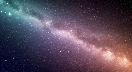 Stunning and vibrant image of the Milky Way galaxy and its celestial bodies