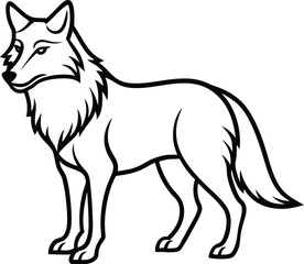 vector illustration of fox