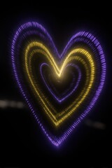 Glowing heart design (1)