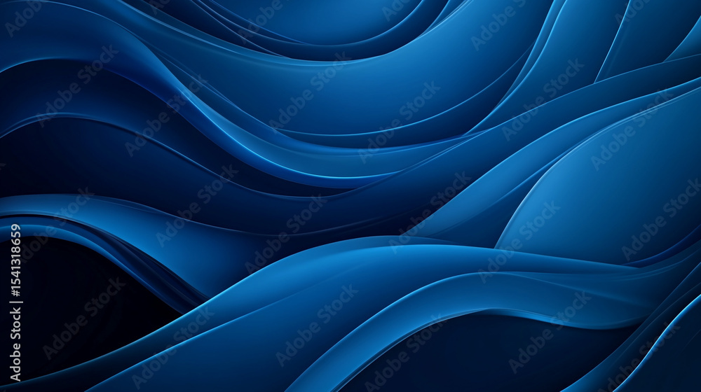 Poster abstract blue wave background. smooth flowing blue wave pattern ideal for digital backgrounds, web d