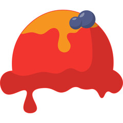 Ice Cream Scoop Illustration