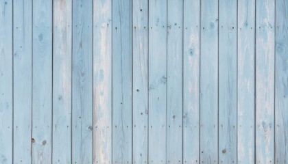 Fototapeta premium Light Blue Wooden Fence Texture.