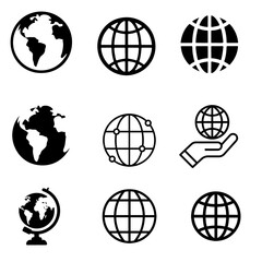 Global icon vector set