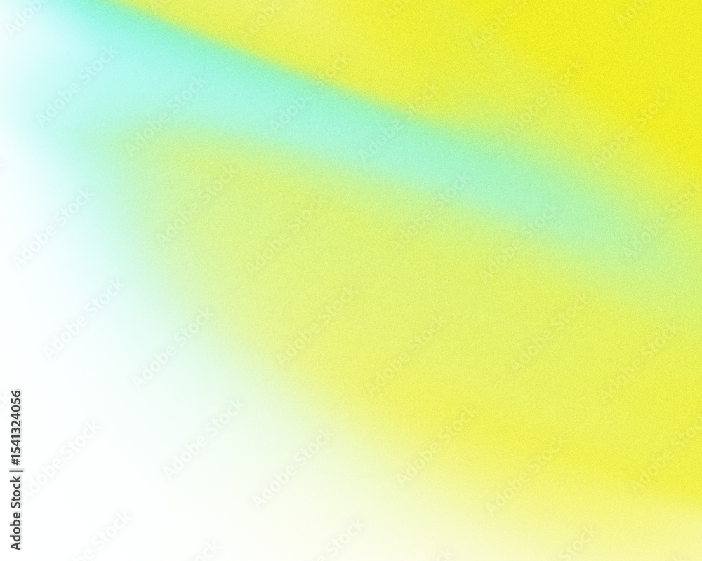 Poster abstract teal and yellow gradient background.