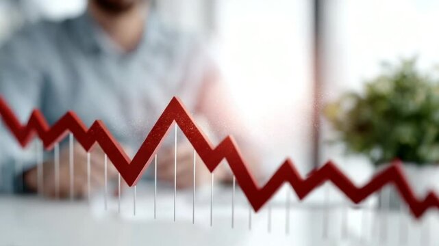 Declining Business Trends: A Visual Representation of Market Downturn