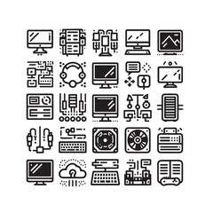 Business & Teamwork Line Icons Set – Outline Vector Symbols for Web and Management

