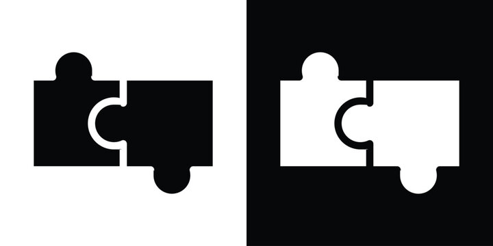 Compatibility icon in flat black solid vector set