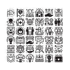 Lineal Fill Healthcare & Medical Icons Pack – Vector Illustration

