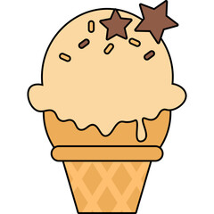 Ice Cream Cone Illustration
