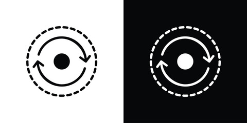 Consistency icon in flat black solid vector set