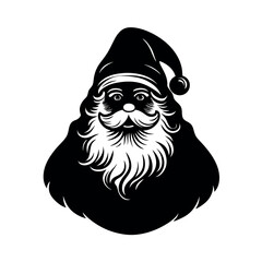 christmas santa face illustration