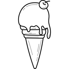 Ice Cream Cone Doodle