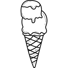 Ice Cream Cone Doodle