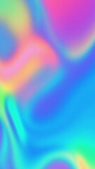 Holographic Pastel Liquid Swirl Pattern in Neon Blue, Pink, Green, Y2K Aesthetic
