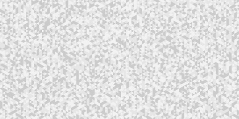 Vector geometric seamless white, gray cube square low polygon texture wallpaper. abstract surface creative diamond pattern corporate. white and gray polygon Mosaic triangle overlap texture background.