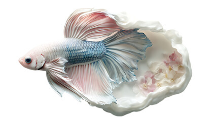 Fototapeta premium porcelain betta fish PNG