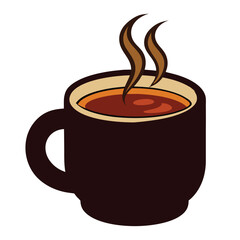 cup of coffee with steam