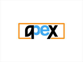 Orange Box Black and Blue Apex Wordmark Logo V E C T O R Graphic Design vector