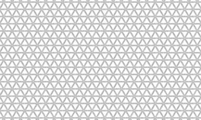 6つに分けられたラフな三角の二重線が並ぶネット