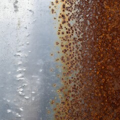 Oxidized metal texture, rusty and corroded surface background