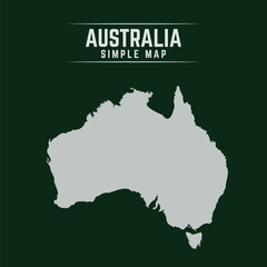 Simple Australia Map Design