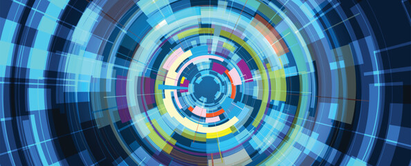 Modern abstract template design technology and science background with light effect