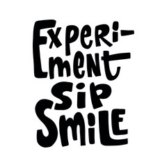 Bold hand-drawn quote 