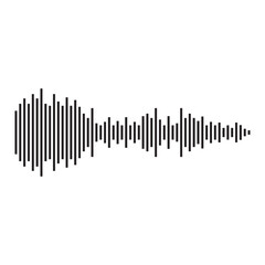 good music sound wave logo illustration