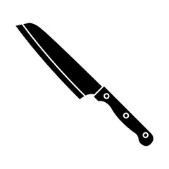 Kitchen knife icon vector. Cook knife illustration sign. Chef symbol. Cook logo.